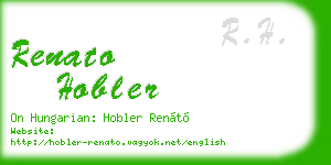 renato hobler business card